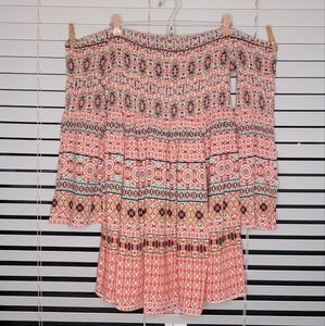 Torrid Mosaic Print Smocked Dress